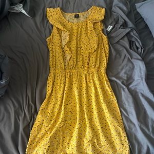 Yellow floral sundress